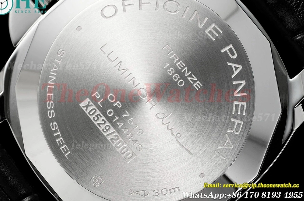 LE SS VSF Due Grey Luminor PAM1250 42mm P900 Dial 0104